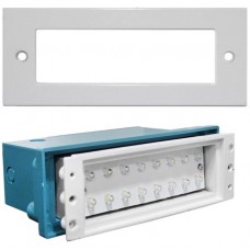 Φωτιστικό Χωνευτό Ορθογώνιο LED 1W 230V 3100K Θερμό Φως Αλουμινίου Λευκό 9612 IP54